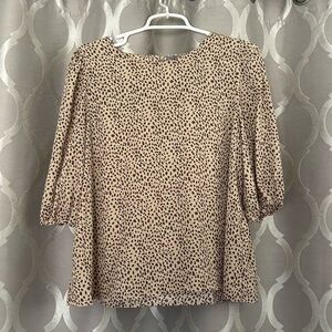 Animal print blouse